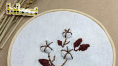 Tips to embroider cotton flowers on fabric