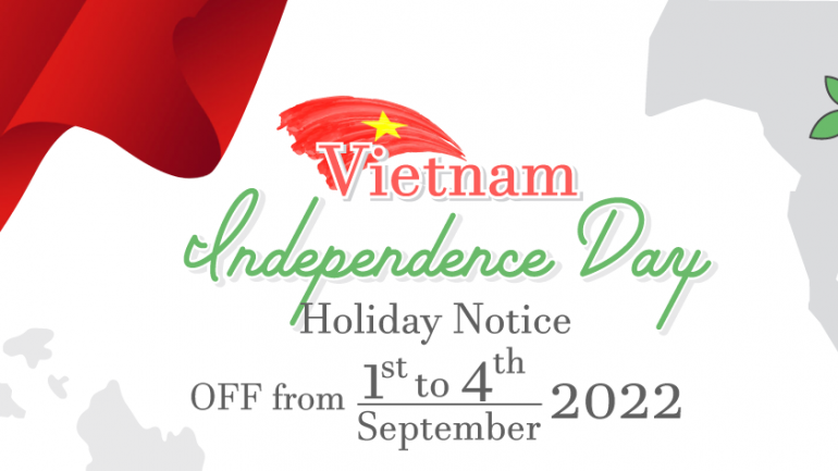 Holiday Notice  of Vietnam Independence Day 