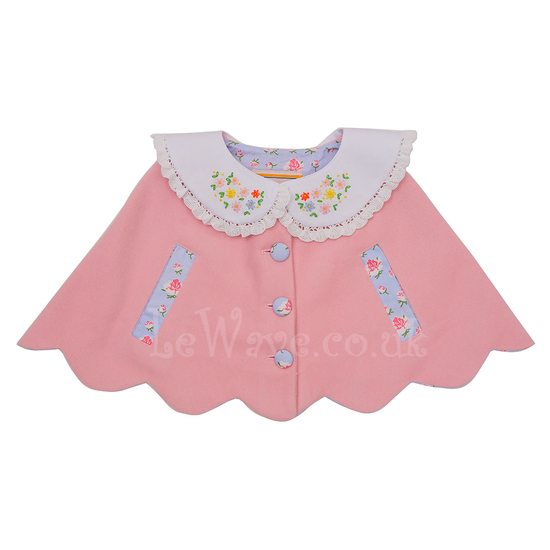 Pink angel flower Trench coat - CT 18 