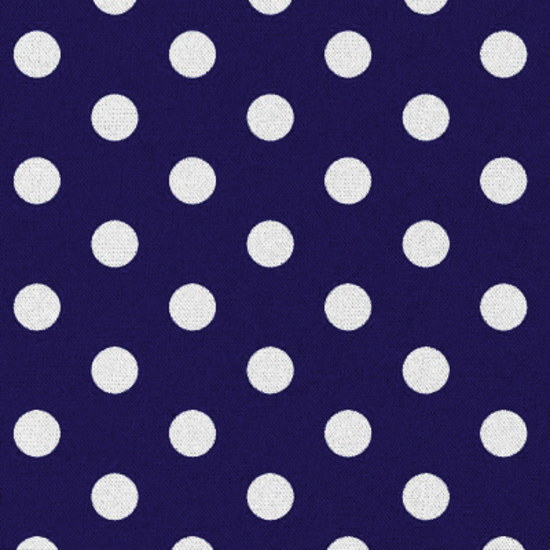 D 71.0 Navy with medium white dot 100% cotton
