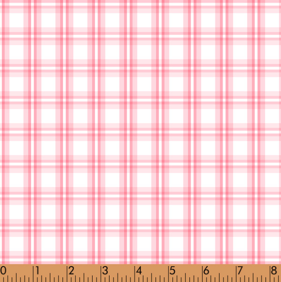 P7 - pink windowpane plaid fabrics