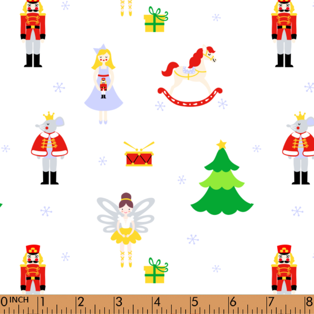 K314- princess and nut cracker printing 4.0 knit