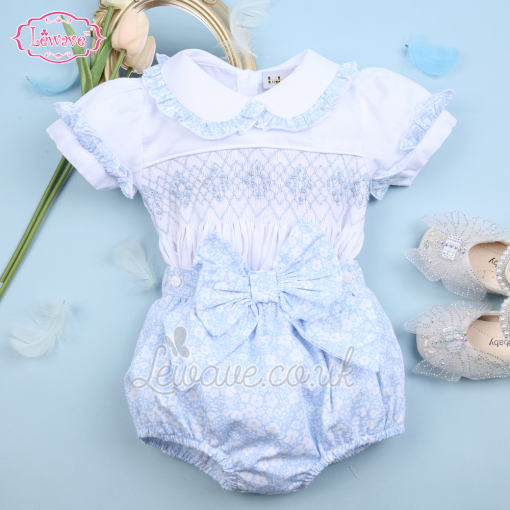 Smocking Set floral-geometric-smocking-baby-set