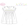 honeycomb-smocking-dress-in-white-and-colorful-flowers-for-girl---ld483