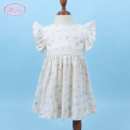 plain-dress-in-white-with-light-blue-floral-for-girl---ld468