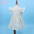 plain-dress-white-small-blue-on-green-floral-for-girl---ld469