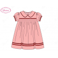 honeycomb-smocking-dress-in-pink-with-red-accent-for-girl---ld486