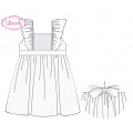 honeycomb-smocking-dress-in-white-belt-for-girl---ld494
