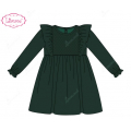 honeycomb-smocking-dress-in-green-butterfly-neck-for-girl---ld499