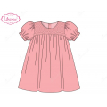 honeycomb-smocking-dress-in-pink-chest-to-shoulder-for-girl---ld504