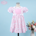 honeycomb-smocked-dress-red-flower-embroidery-and-bow-for-girl---ld513