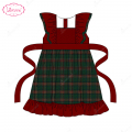 honeycomb-smocked-belted-dress-in-red-and-green-for-girl---ld542