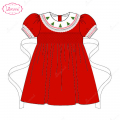 honeycomb-smocked-dress-red-hand-embroidery-christmas-tree-for-girl---ld547