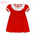 honeycomb-smocked-in-red-dress-white-ruffle-for-girl---ld550